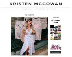 Kristen also launched her official blog where she shares information about recipes, beauty, lifestyle, and interior.